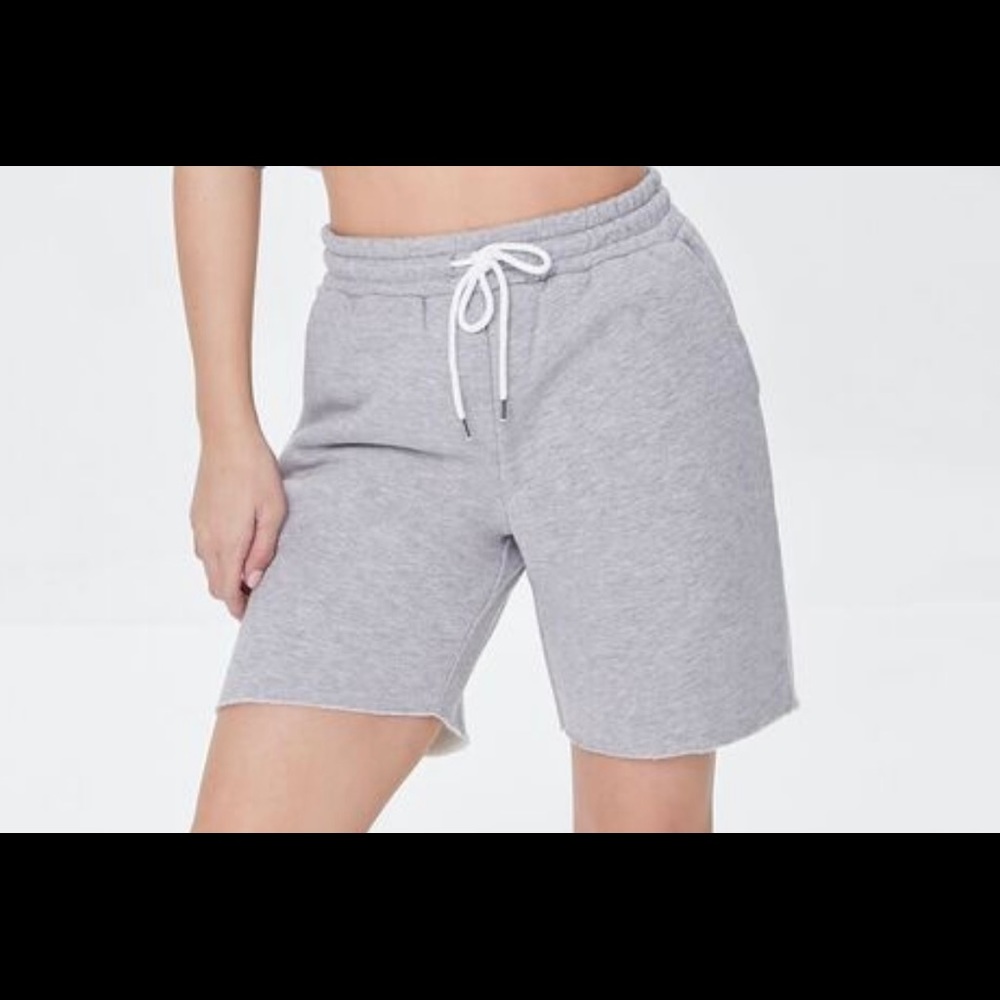 Fleece drawstring sweatshorts from forever 21